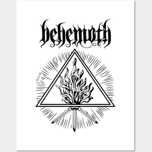 Behemoth Sigil Heavy metal powerhouse lucifer gift idea present Posters and Art